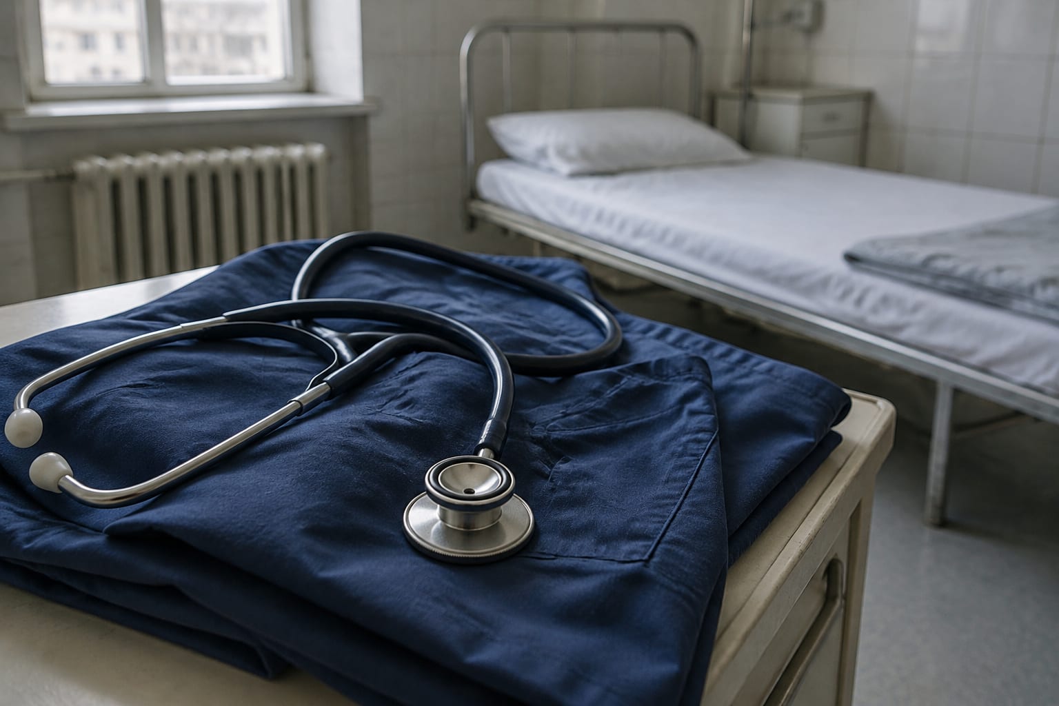 Stetoscop și uniformă medicală